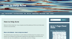 Desktop Screenshot of howtohelpacne.com
