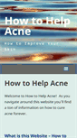 Mobile Screenshot of howtohelpacne.com
